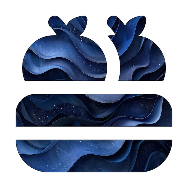 Фото Иконка eps яблочный ящик синий градиент фон стиль дизайна