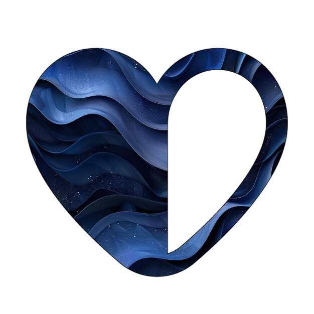 Photo icon photo eps heart half stroke blue gradient background style design