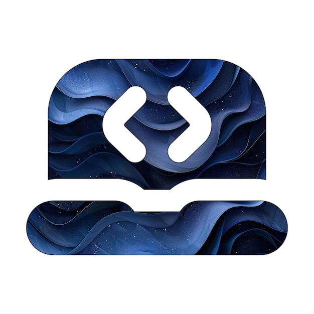 Foto icona eps laptop codice blu gradiente sfondo stile di progettazione