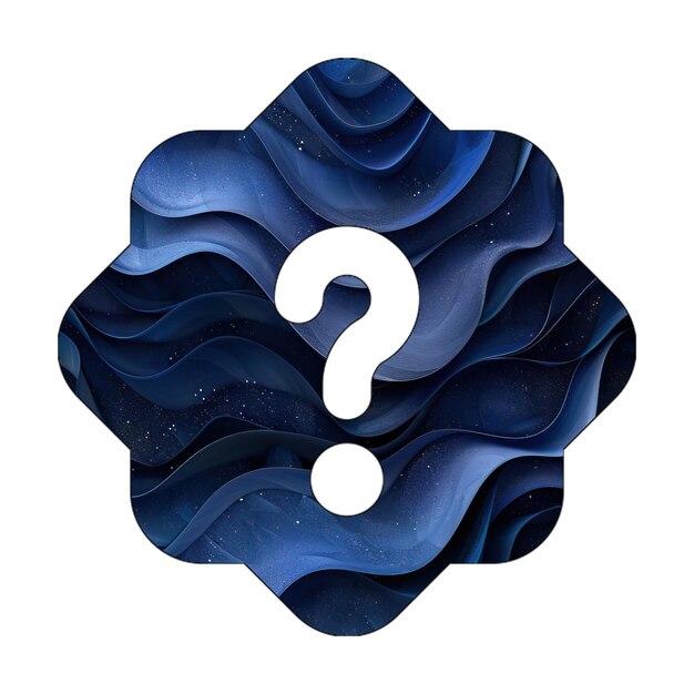 icon photo eps seal question blue gradient background style design