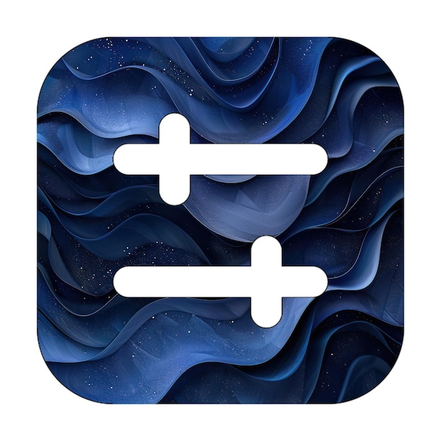 иконка eps слайдеры h квадратный синий градиент фон стиль дизайна