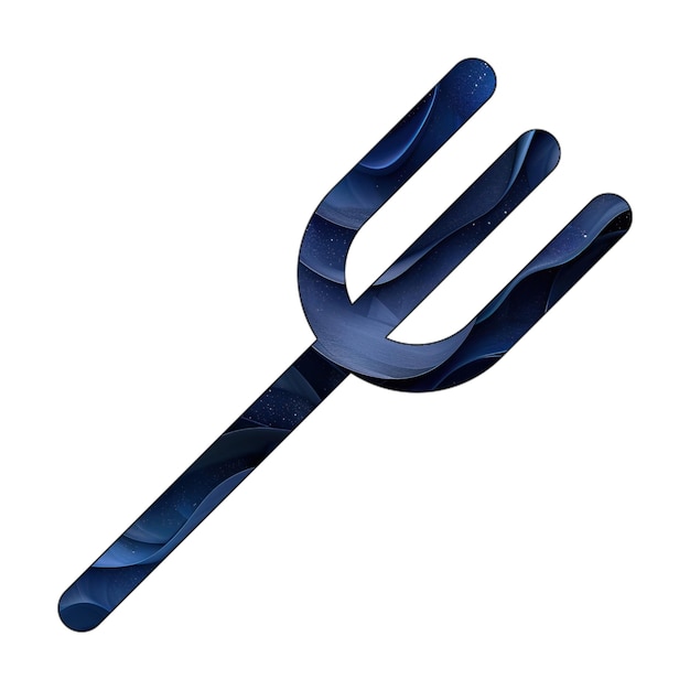 icon photo light fork blue gradient background style design