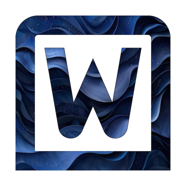 Фото Икона квадратная с синим градиентом дизайна фона стиля