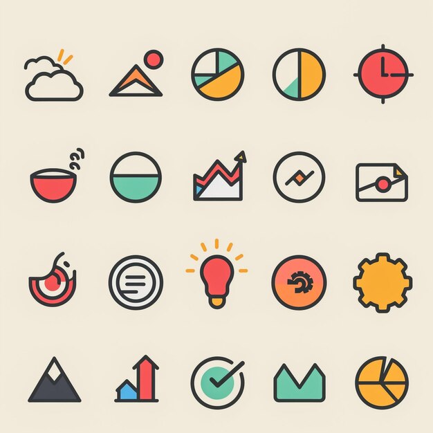 Icon set for a Company Webpage