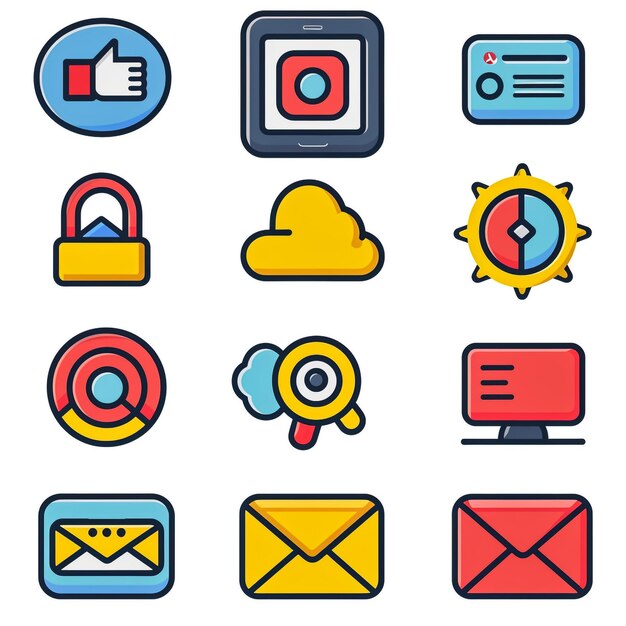 Icon set for a Company Webpage