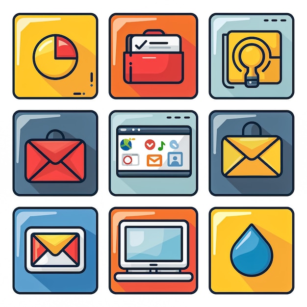 Icon set for a Company Webpage