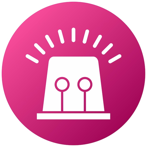 Icon stijl van de sirene