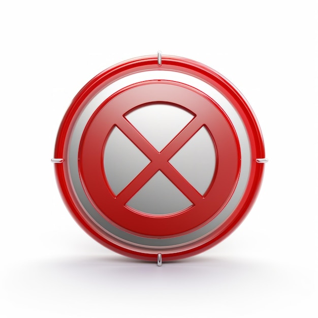 icon stop red symbol danger isolated on