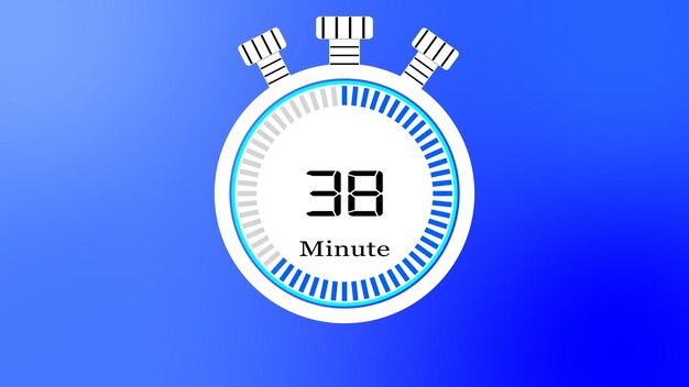 Photo icon of a stopwatch on a colorful background