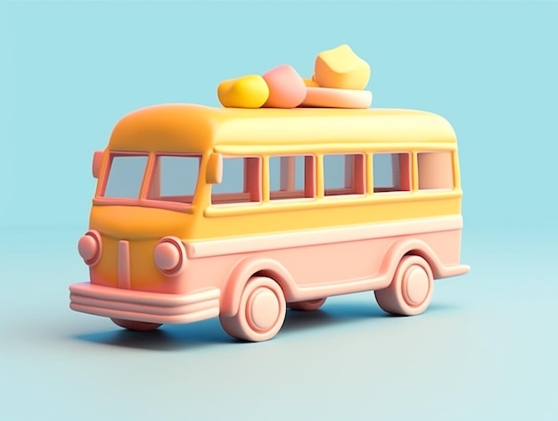 Icon van de 3D-bus