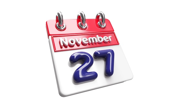 Icon van de kalender 3d