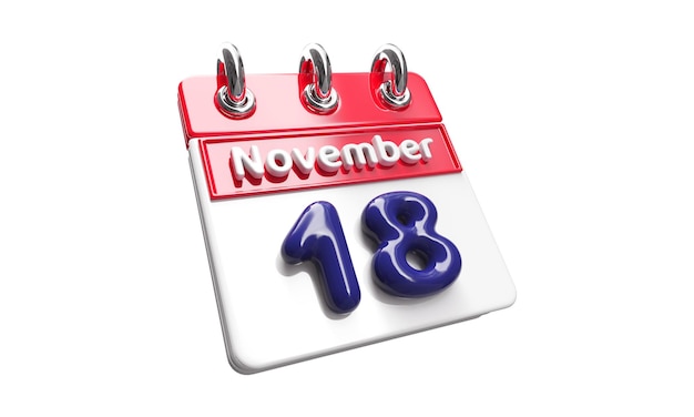 Icon van de kalender 3d