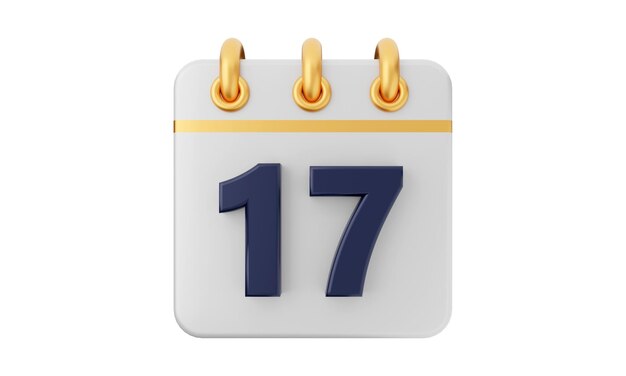 Icon van de kalender 3d