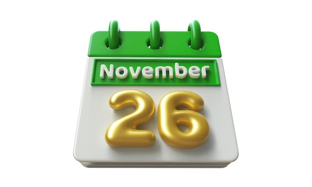 Icon van de kalender 3d