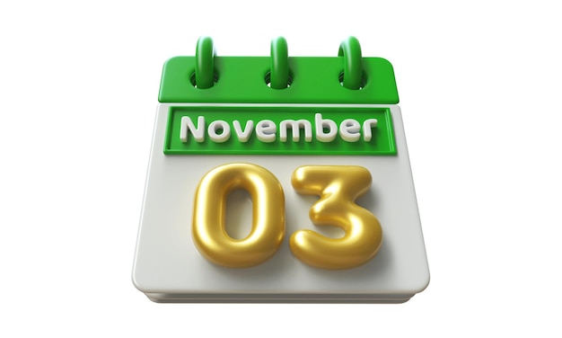 Icon van de kalender 3d