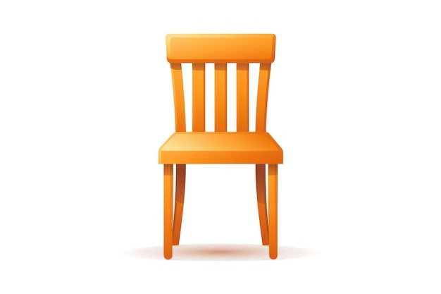 Foto icon van de stoel op witte achtergrond