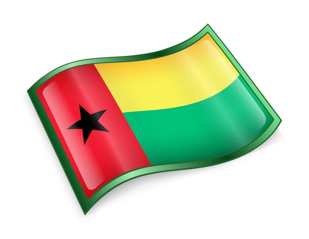 Icon van de vlag van Guinea-Bissau