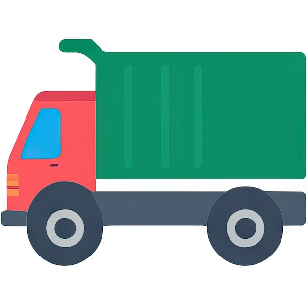 Icon van een vrachtwagen met een eenvoudig ontwerp