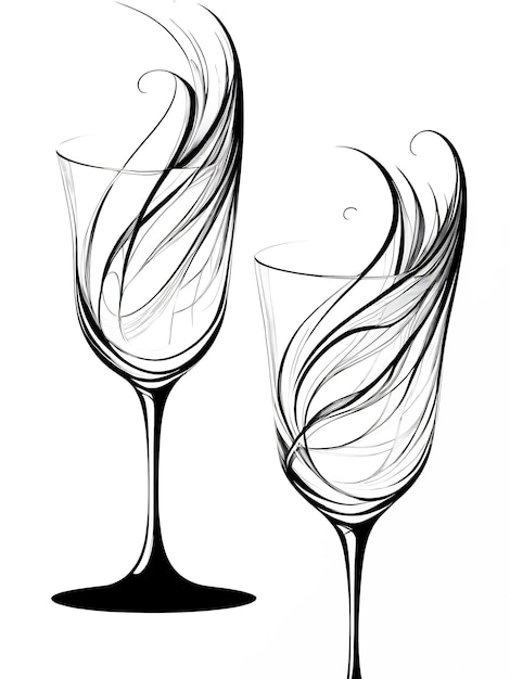 Foto icon van het logo van het wijnglas