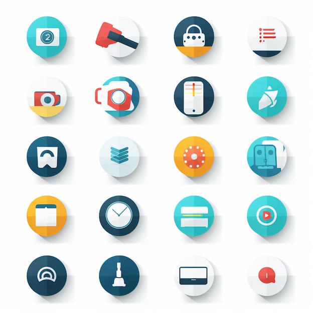 Icon van sociale media met witte achtergrond
