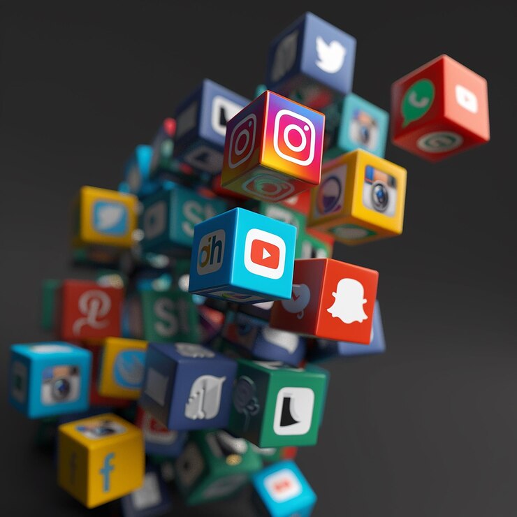 Foto icon van sociale media
