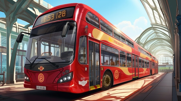 Iconic london bus Most Amazing HD 8K wallpaper background Stock Photographic Image