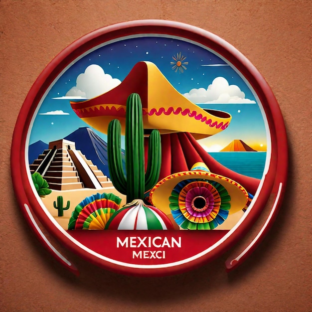 写真 メキシコ の 象徴 的 な 要素 と 鮮やかな 色彩