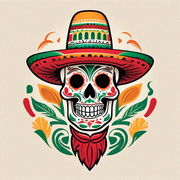 Premium AI Image | Iconic Mexican Elements and Vibrant Colors