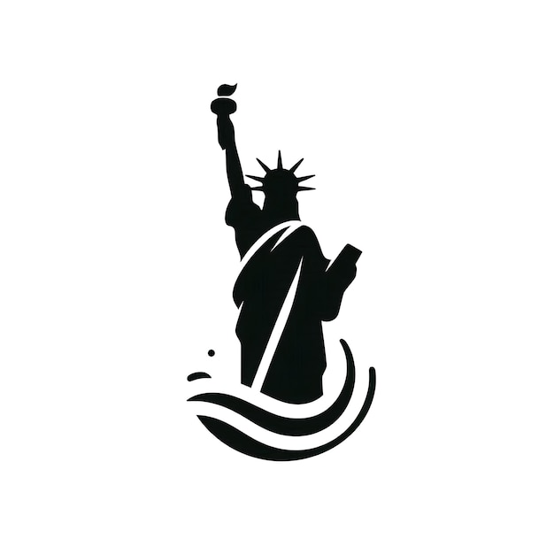 Photo iconic statue of liberty symbol of freedom and patriotism in america