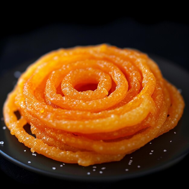 Foto dolcezza iconica jalebi indiano, una delizia con una spirale unica per le dimensioni dei post sui social media