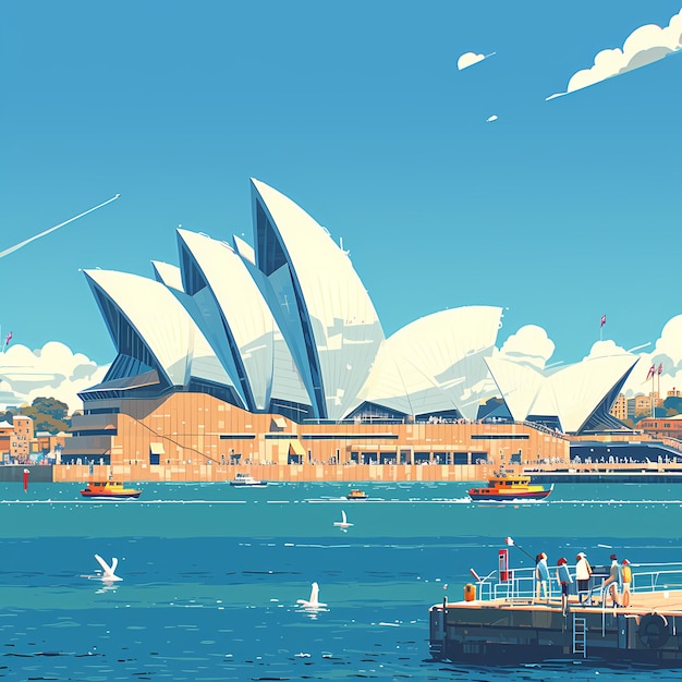 Iconic Sydney Opera House on a Clear Day