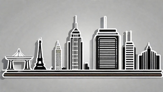 Photo the iconic symbols of global cities