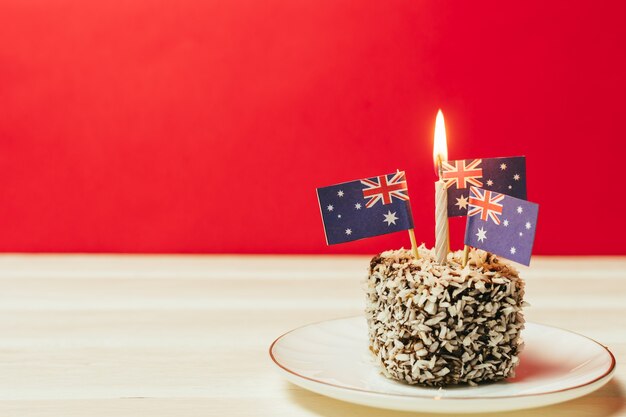 Iconico cibo tradizionale australiano per feste lamington torte