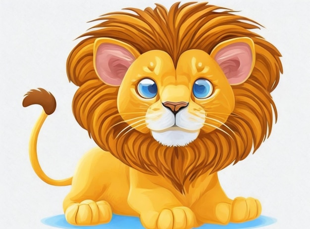 Iconontwerp van de leeuw