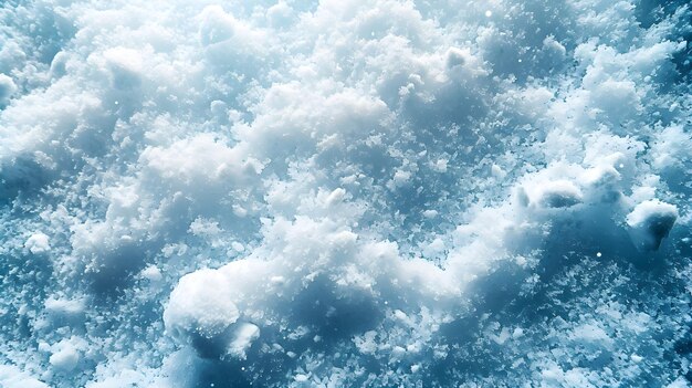 Icy Landscape Blue Winter Background Depicting Natures Frosty Beauty Generative AI