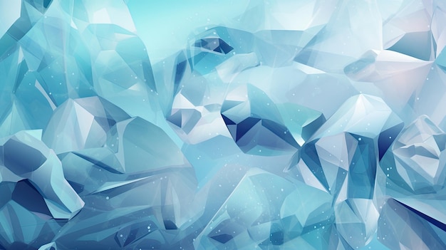 Icy patterns stunning ice shapes background with copy space