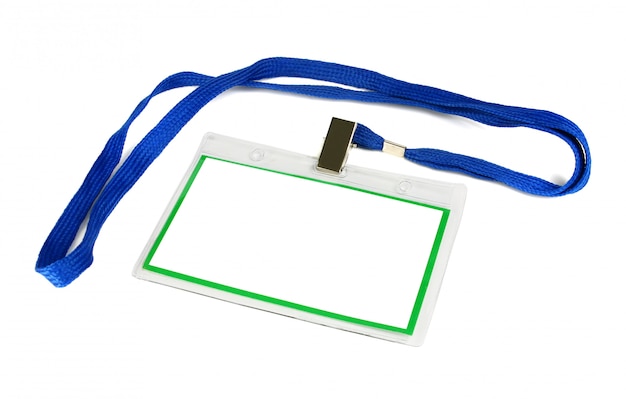 Photo id card empty mockup