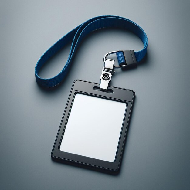 Photo id card mockup id badge