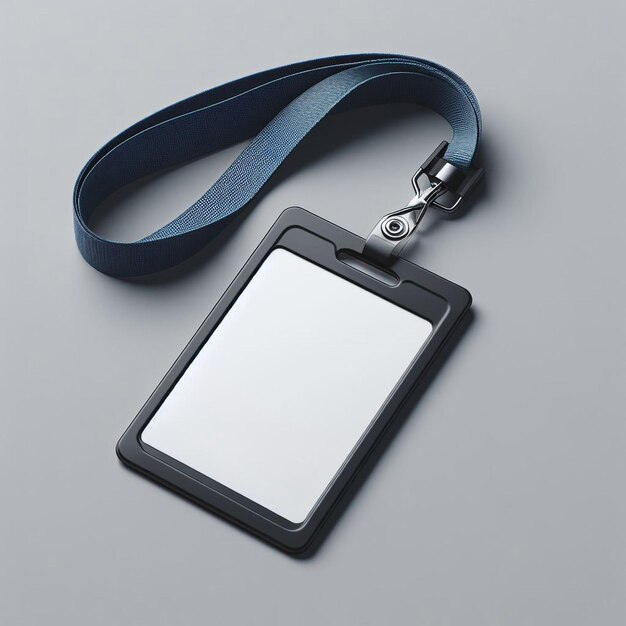 Photo id card mockup id badge