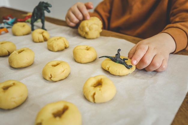 恐の足跡の自家製クッキーを子供と一緒にやるアイデア