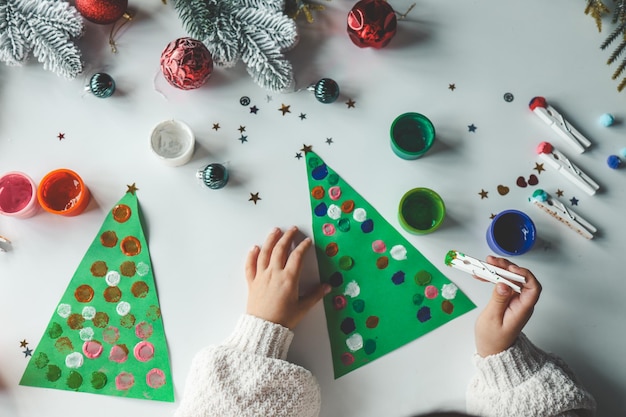 Idea for christmas creativity with children