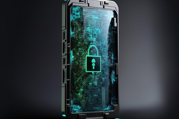 Idea of data protection mobile phone security