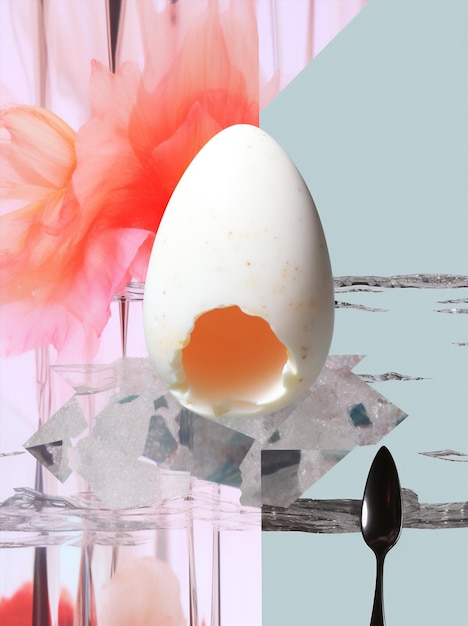 Foto idea cibo bianco colazione marrone rotto arte concetto cucina città uovo astratto