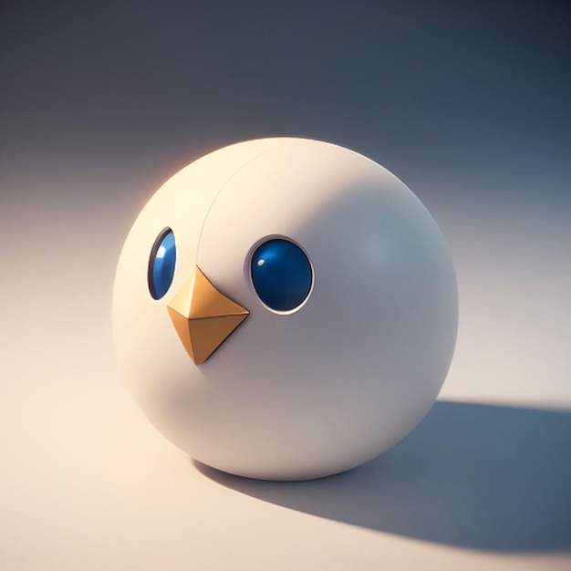 Idea item cute bird models for game