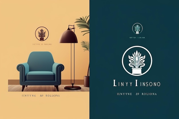 ideas for interior logo interior illustration Furniture logo home furniture illustration AI