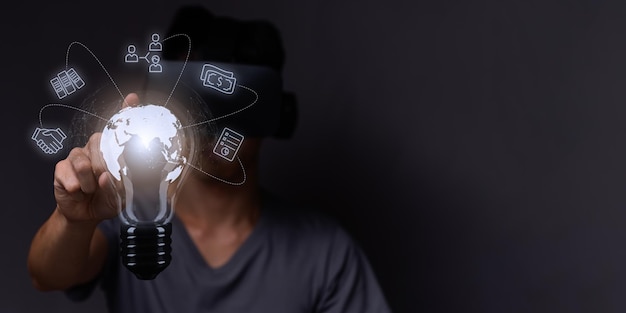 Идеи изобретения, начиная бизнес с виртуальным миром метавселенной VR