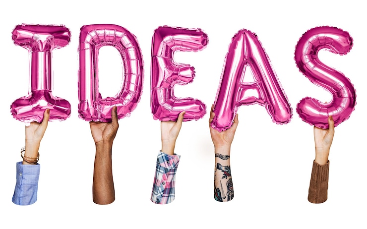 Photo ideas word png letter foil balloon typography collage element transparent background
