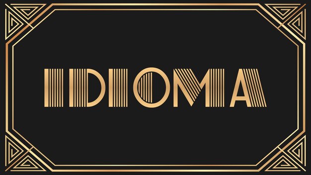 Photo idioma jazz gold text