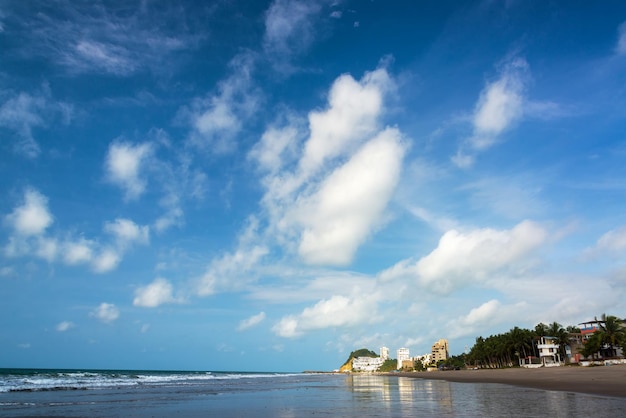 idyllic beach in ecuador