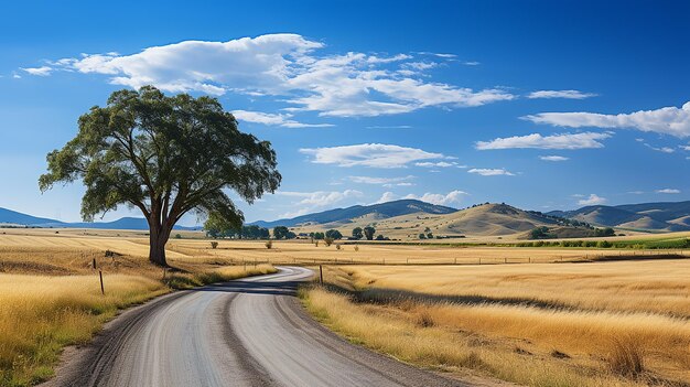 Idyllic Country Landscape Beauty